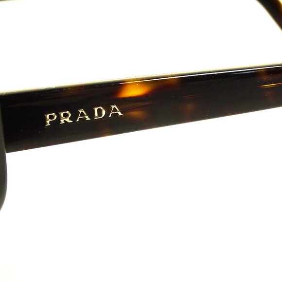 PRADA SPR 11V 2AU-8C1 Cat Eye Tortoise Frame Brown Lens 55-21-140 Sunglasses - Picture 5 of 7